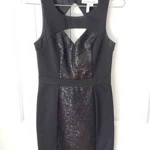 Bcbgeneration black sequin cocktail dress